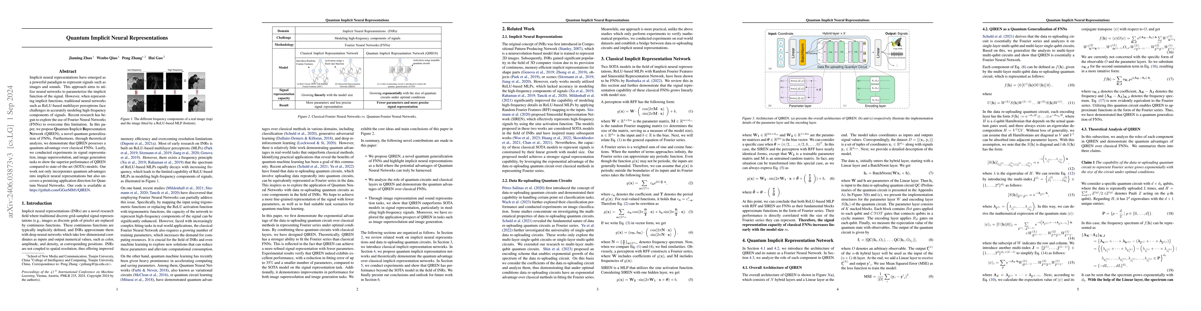 Thumbnail for Quantum Implicit Neural Representations