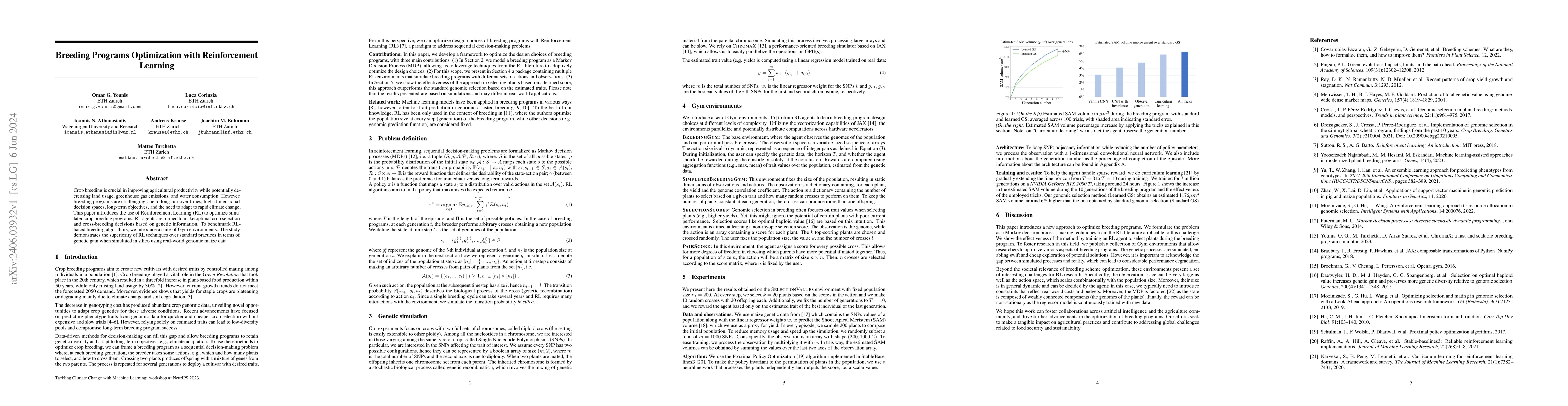 Thumbnail for Breeding Programs Optimization with Reinforcement Learning