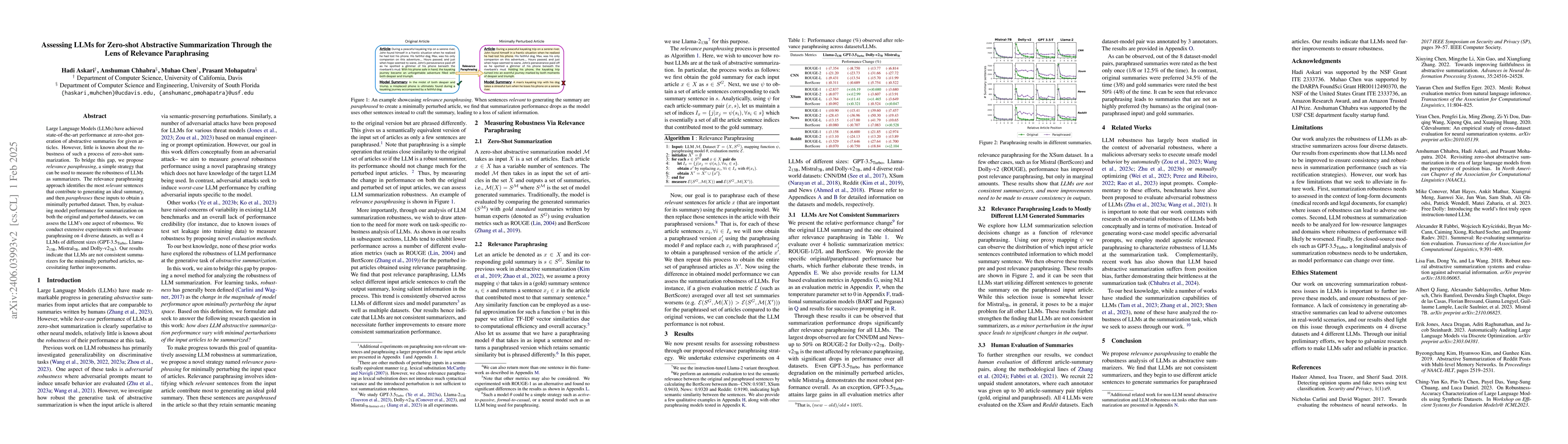 Thumbnail for Assessing LLMs for Zero-shot Abstractive Summarization Through the Lens
  of Relevance Paraphrasing