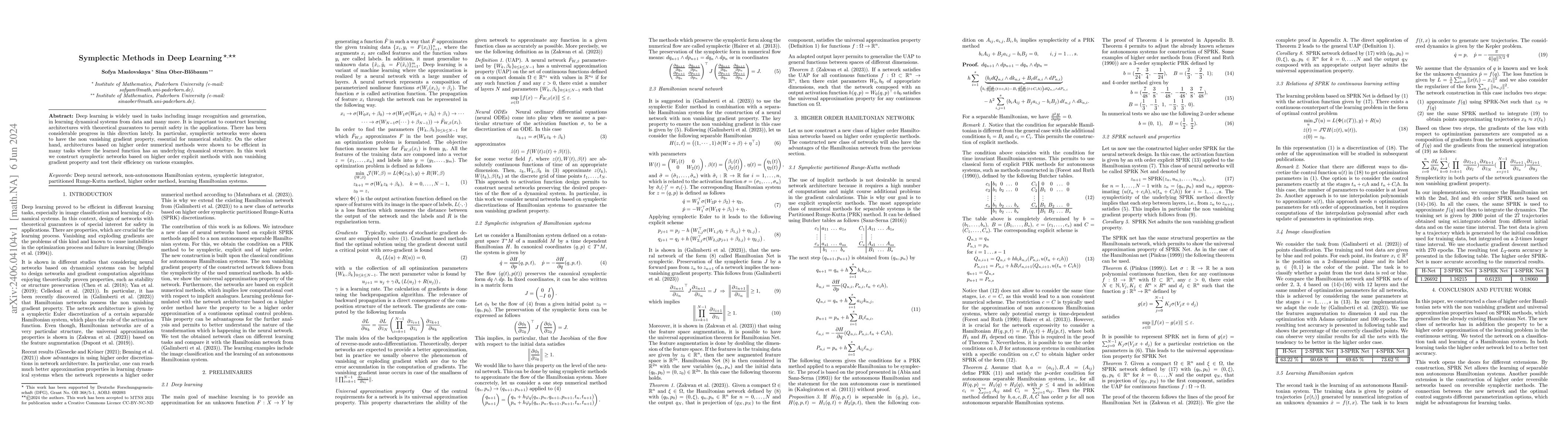 Thumbnail for Symplectic Methods in Deep Learning