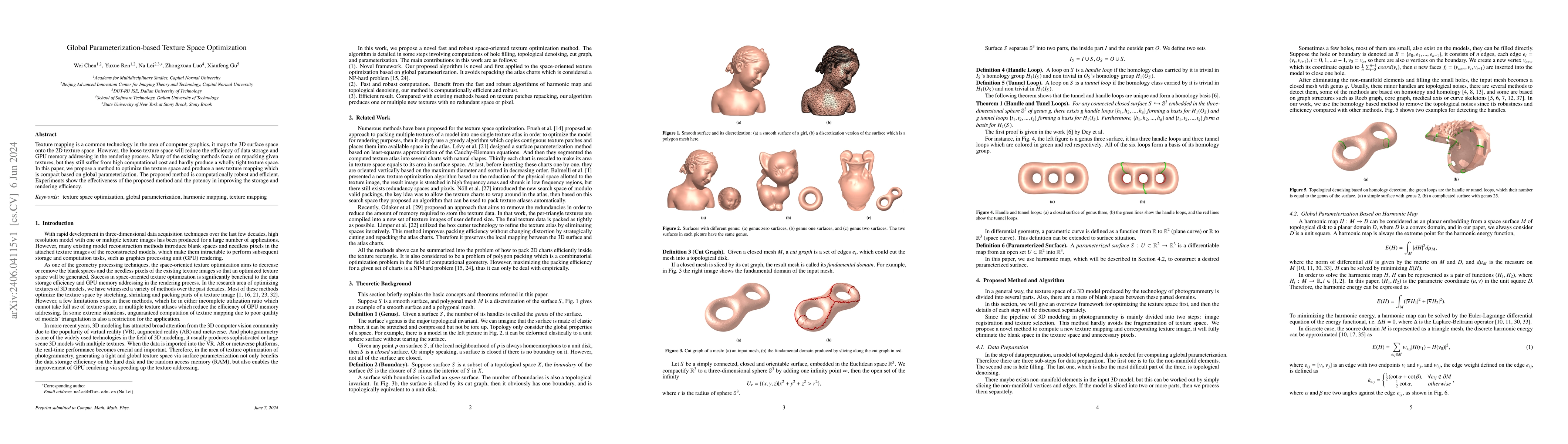 Thumbnail for Global Parameterization-based Texture Space Optimization