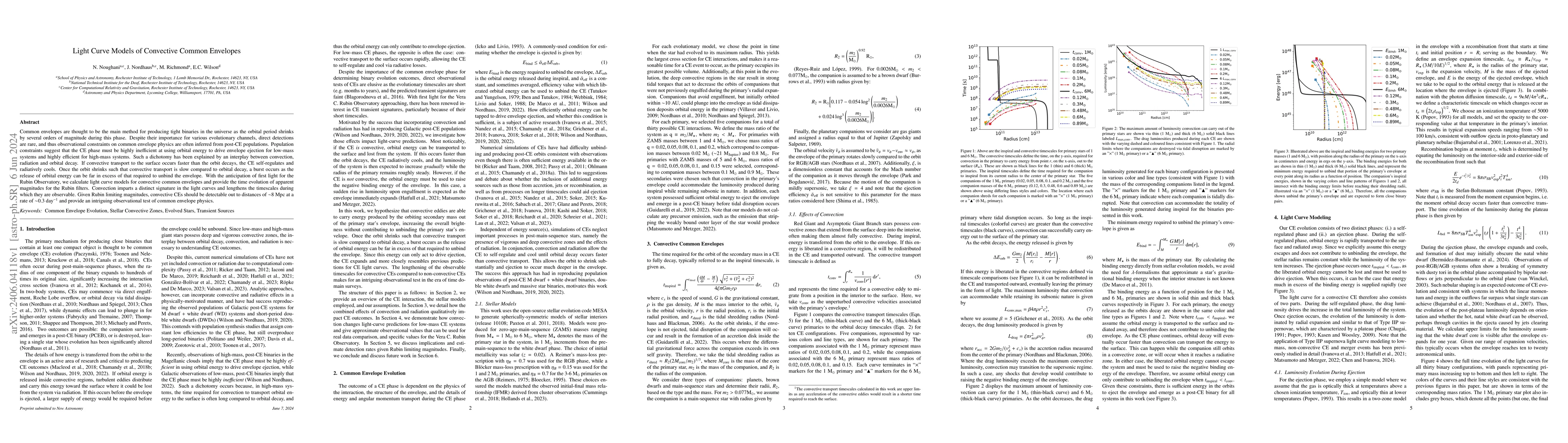 Thumbnail for Light Curve Models of Convective Common Envelopes
