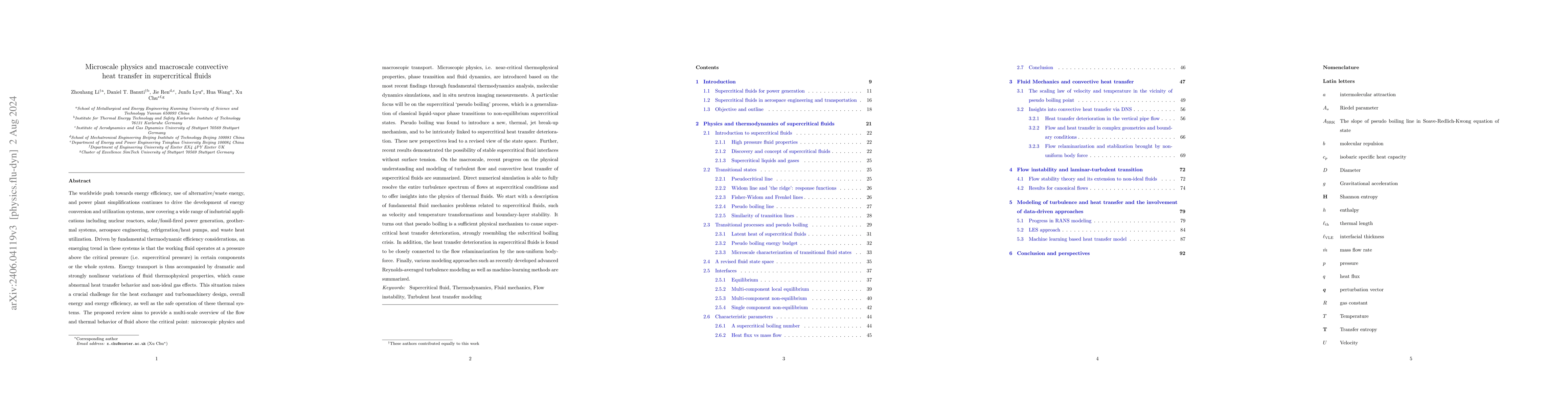 Thumbnail for Microscale physics and macroscale convective heat transfer in
  supercritical fluids