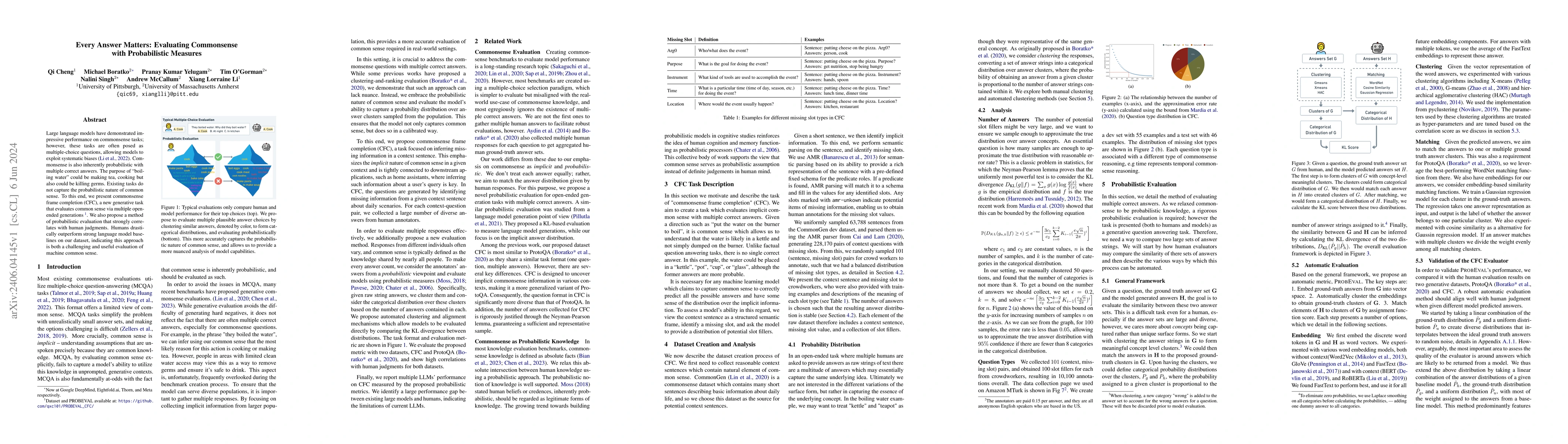 Thumbnail for Every Answer Matters: Evaluating Commonsense with Probabilistic Measures