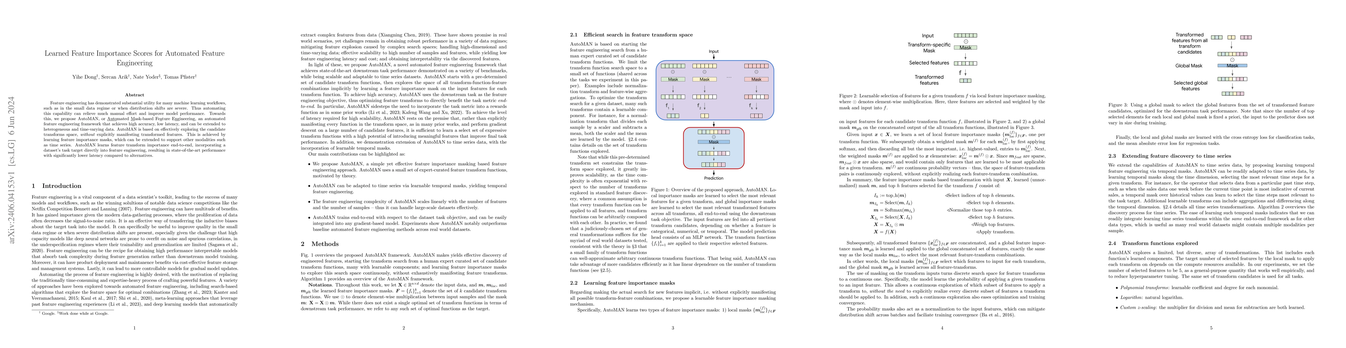 Thumbnail for Learned Feature Importance Scores for Automated Feature Engineering