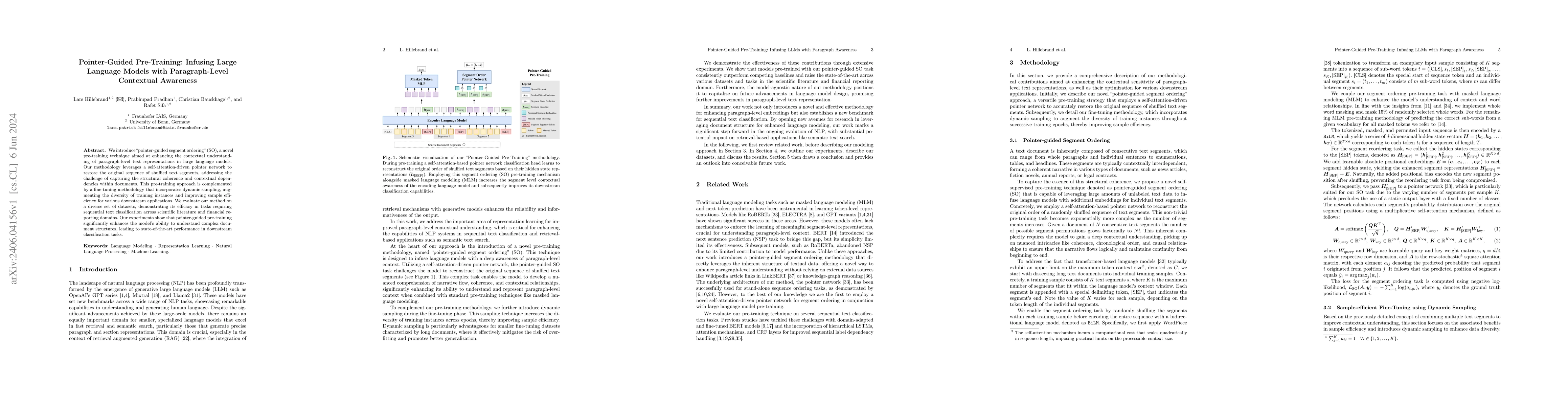 Thumbnail for Pointer-Guided Pre-Training: Infusing Large Language Models with
  Paragraph-Level Contextual Awareness