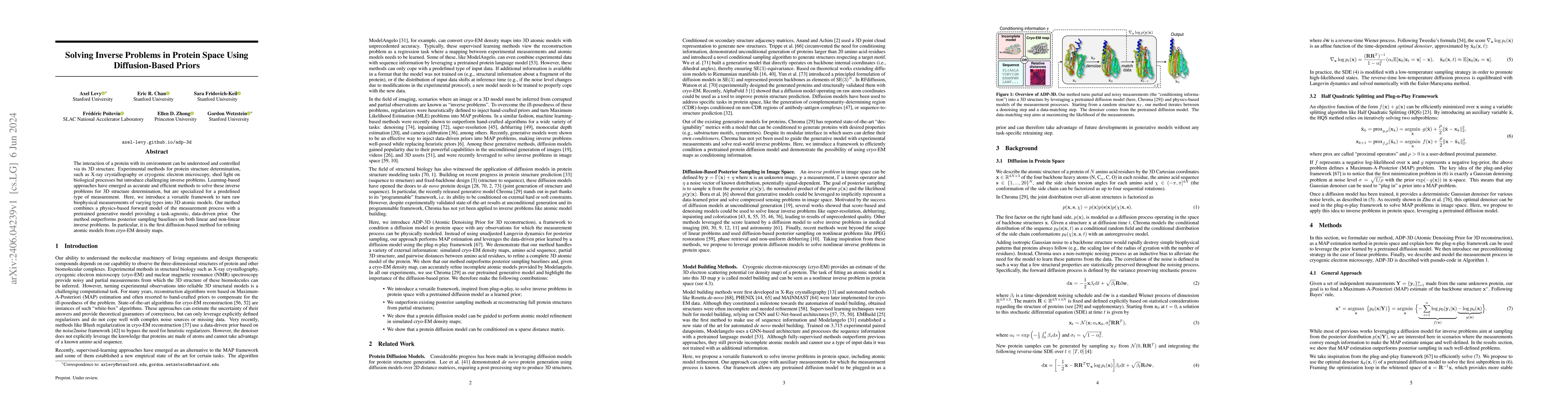 Thumbnail for Solving Inverse Problems in Protein Space Using Diffusion-Based Priors