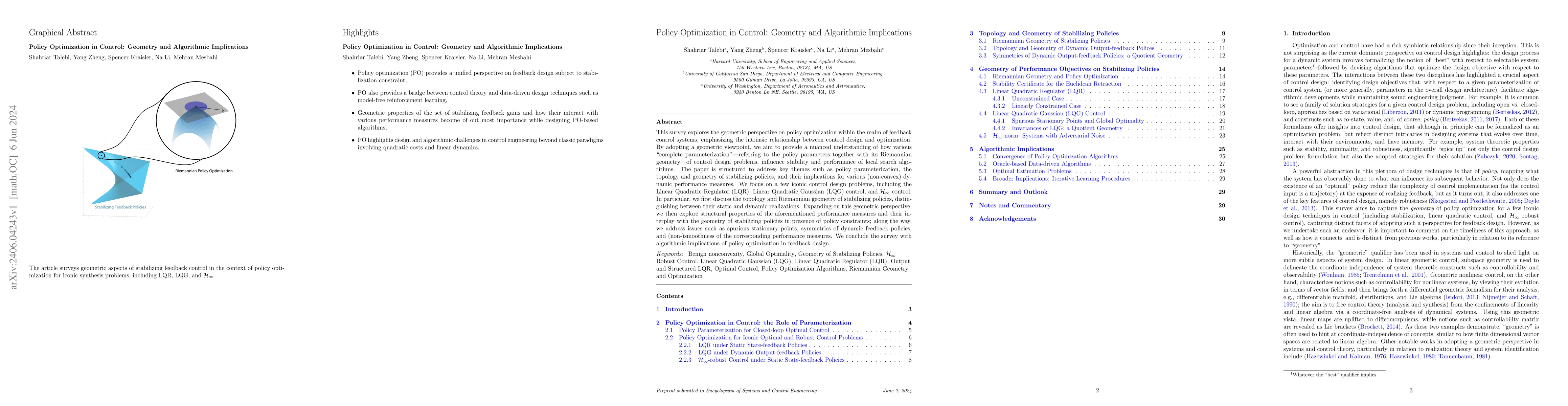 Thumbnail for Policy Optimization in Control: Geometry and Algorithmic Implications