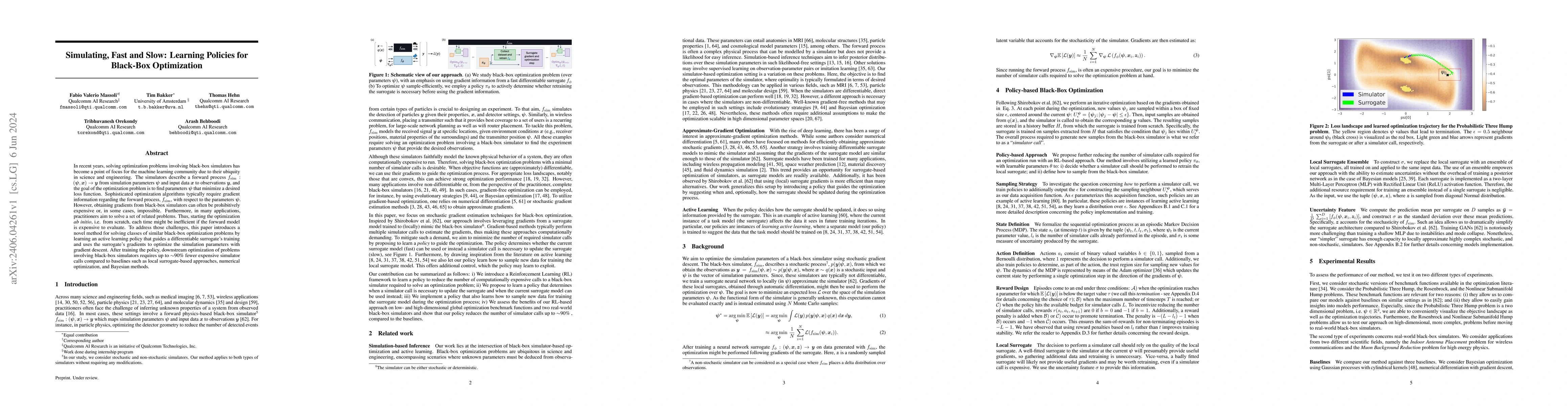 Thumbnail for Simulating, Fast and Slow: Learning Policies for Black-Box Optimization