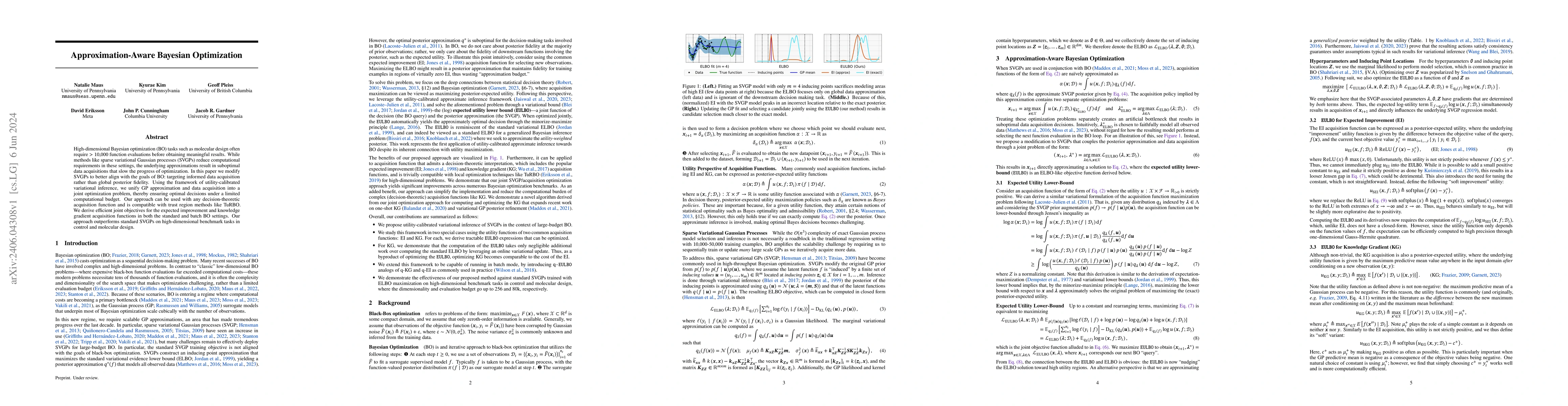 Thumbnail for Approximation-Aware Bayesian Optimization