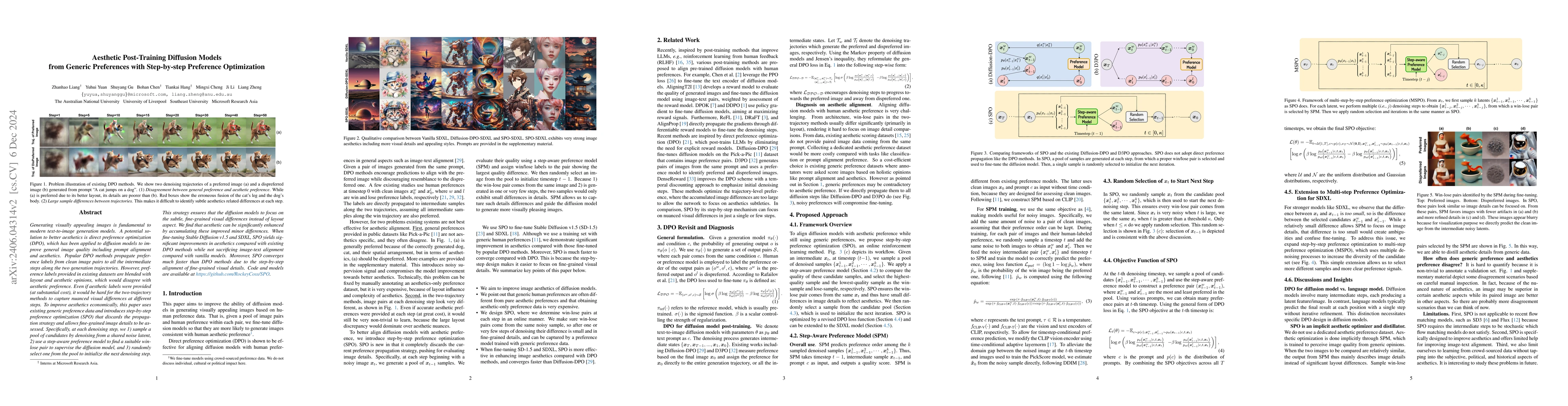 Thumbnail for Step-aware Preference Optimization: Aligning Preference with Denoising
  Performance at Each Step