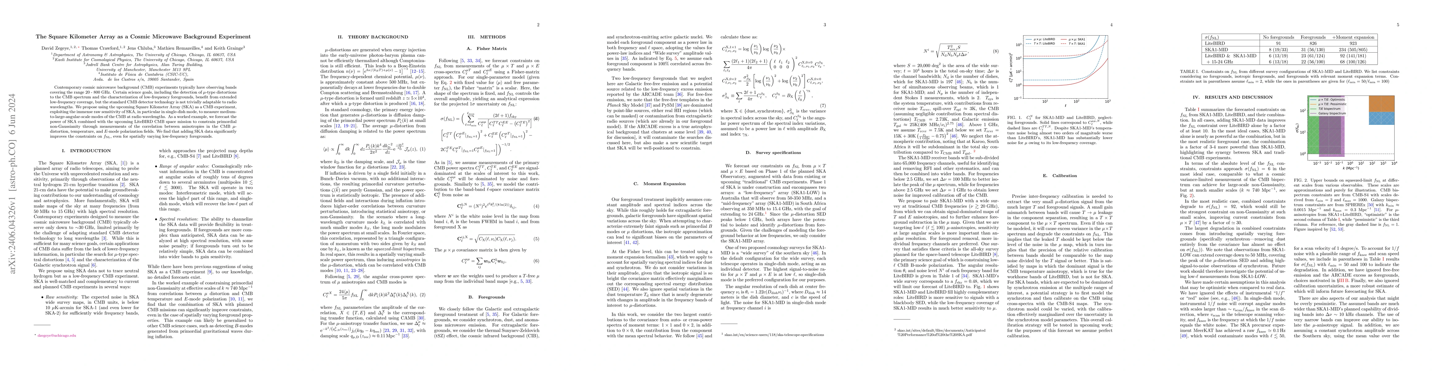 Thumbnail for The Square Kilometer Array as a Cosmic Microwave Background Experiment
