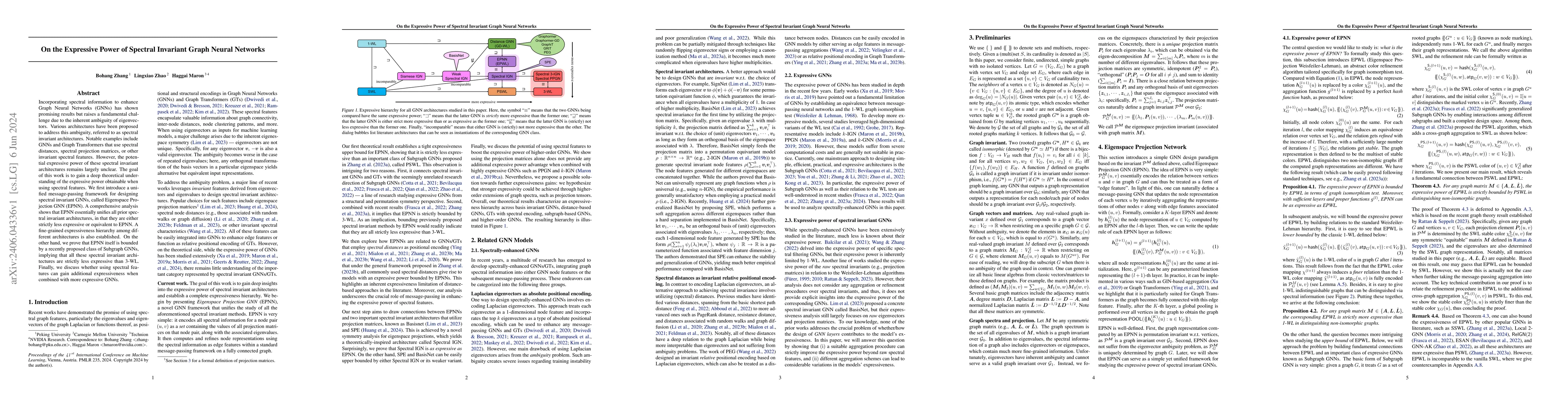 Thumbnail for On the Expressive Power of Spectral Invariant Graph Neural Networks