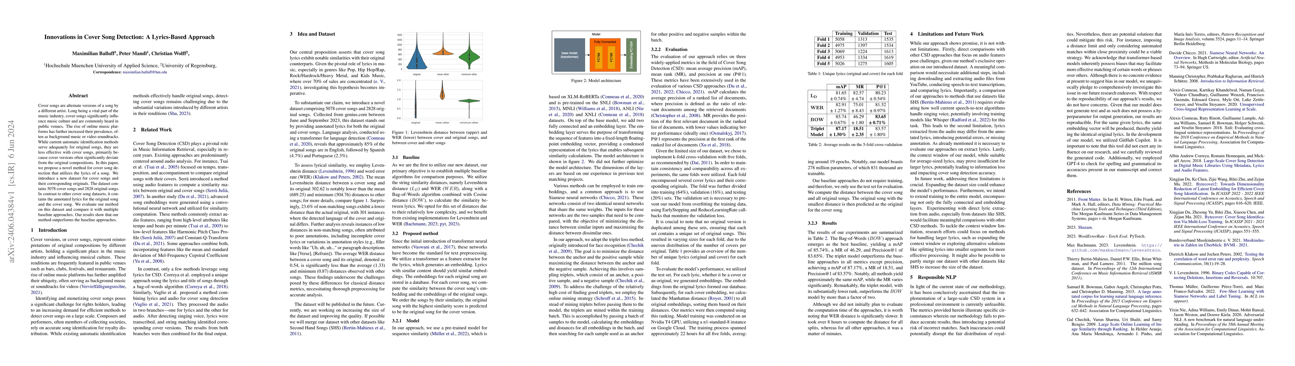 Thumbnail for Innovations in Cover Song Detection: A Lyrics-Based Approach
