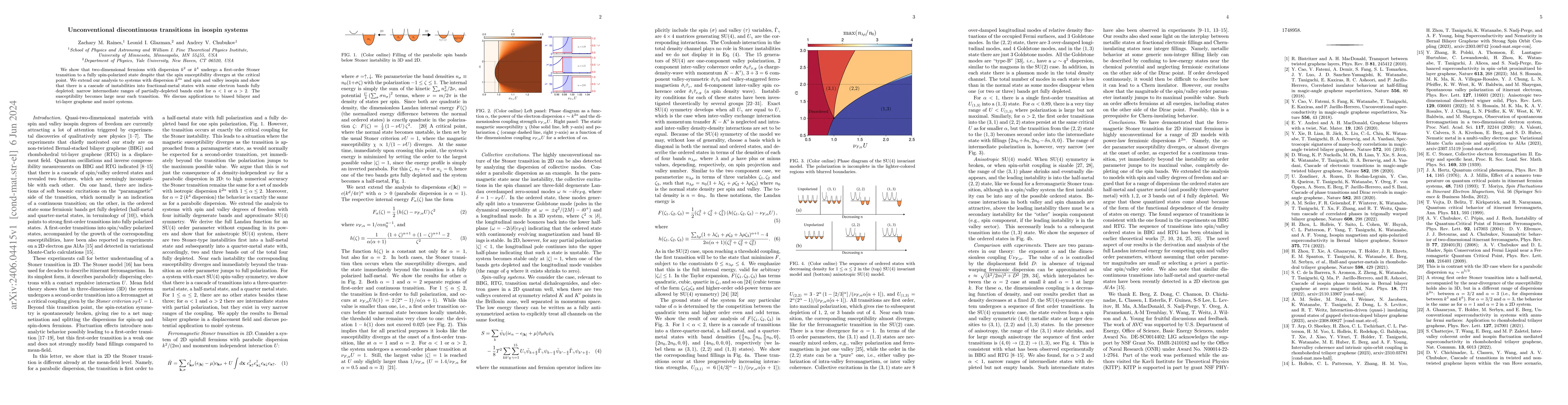 Thumbnail for Unconventional discontinuous transitions in isospin systems