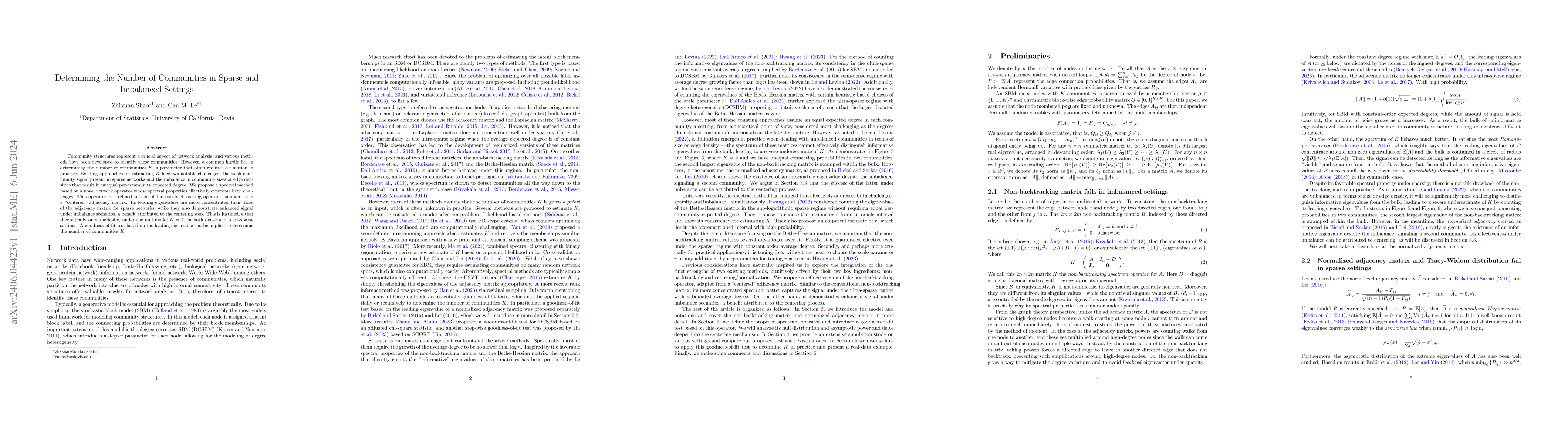 Thumbnail for Determining the Number of Communities in Sparse and Imbalanced Settings