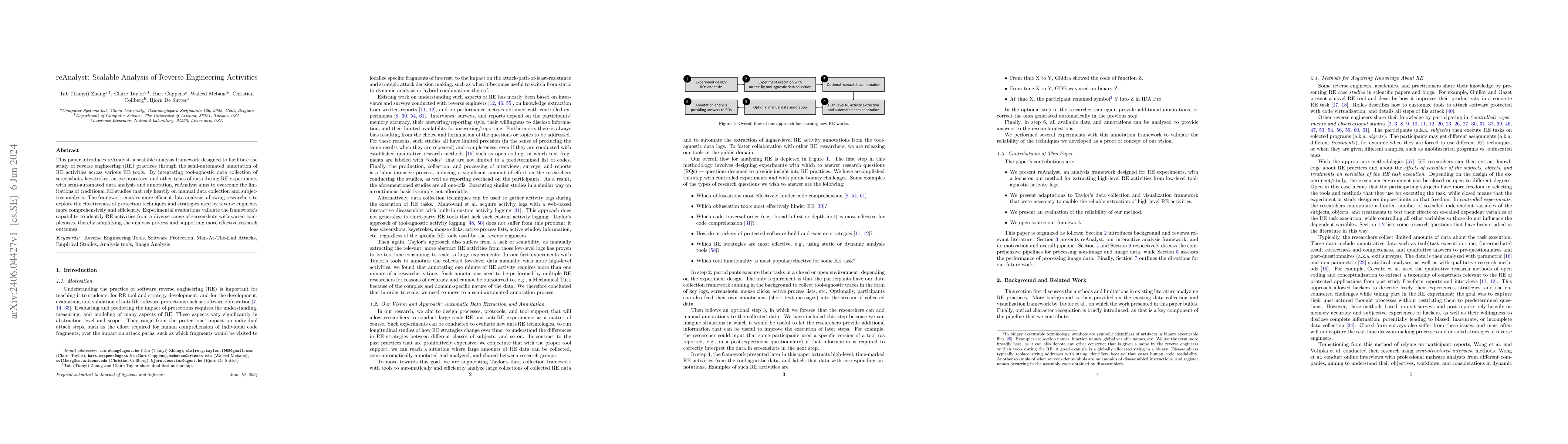 Thumbnail for reAnalyst: Scalable Analysis of Reverse Engineering Activities