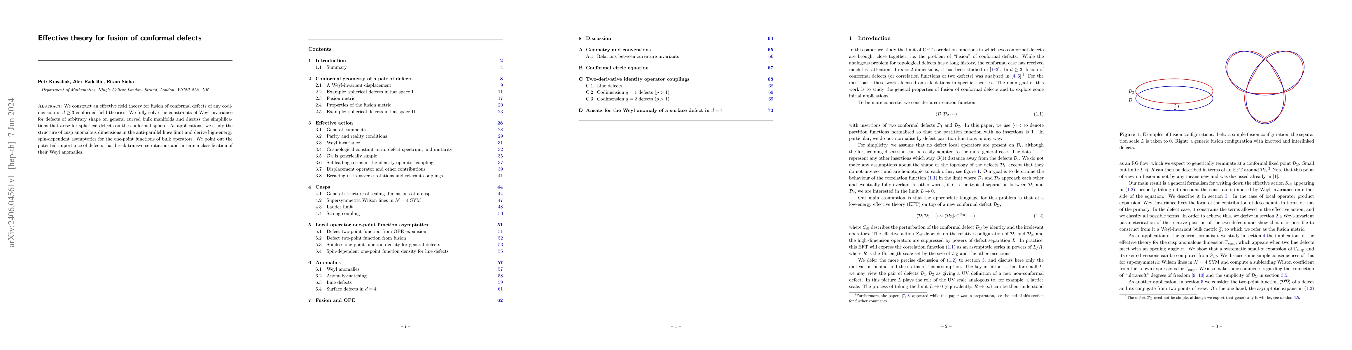 Thumbnail for Effective theory for fusion of conformal defects