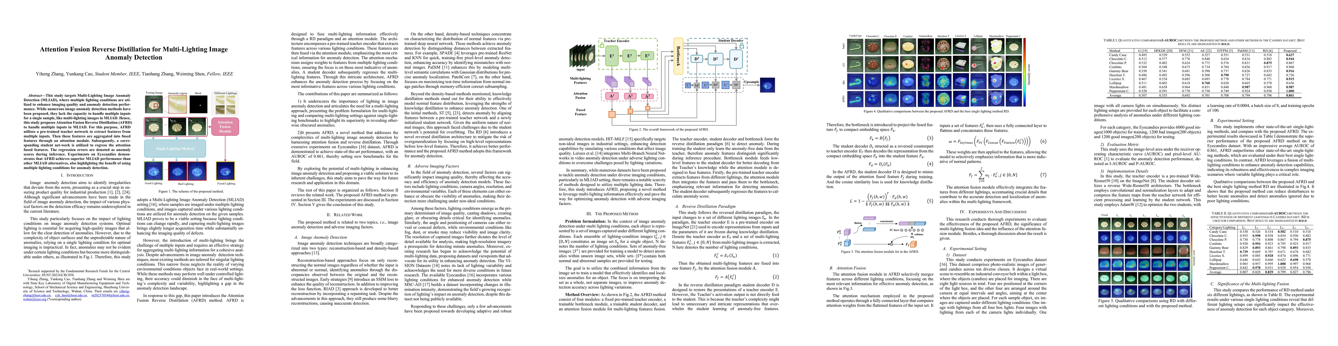 Thumbnail for Attention Fusion Reverse Distillation for Multi-Lighting Image Anomaly
  Detection