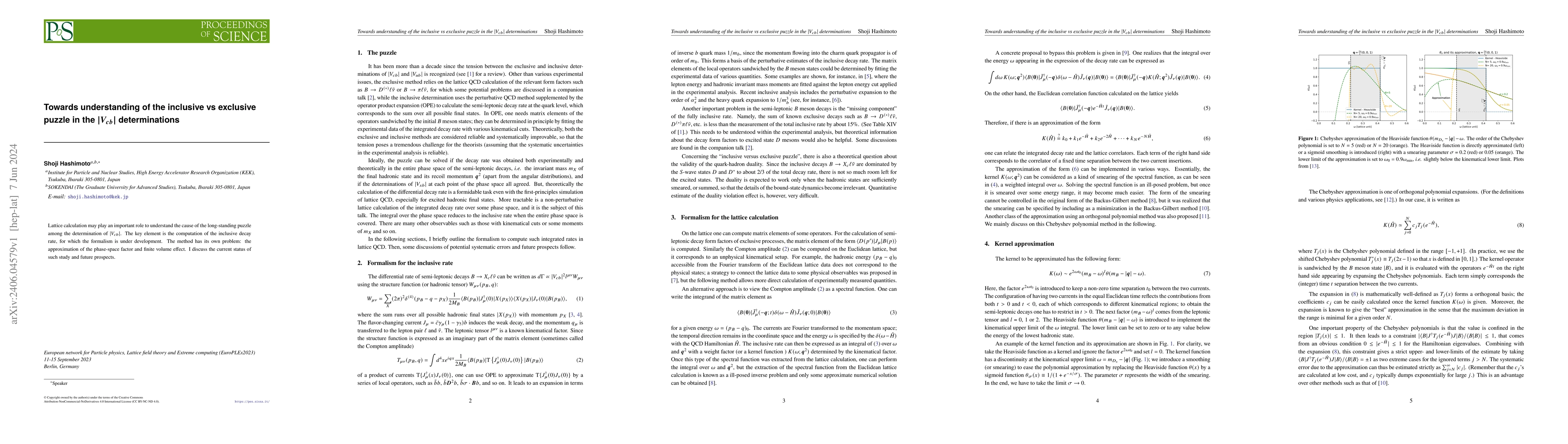 Thumbnail for Towards understanding of the inclusive vs exclusive puzzle in the
  $|V_{cb}|$ determinations