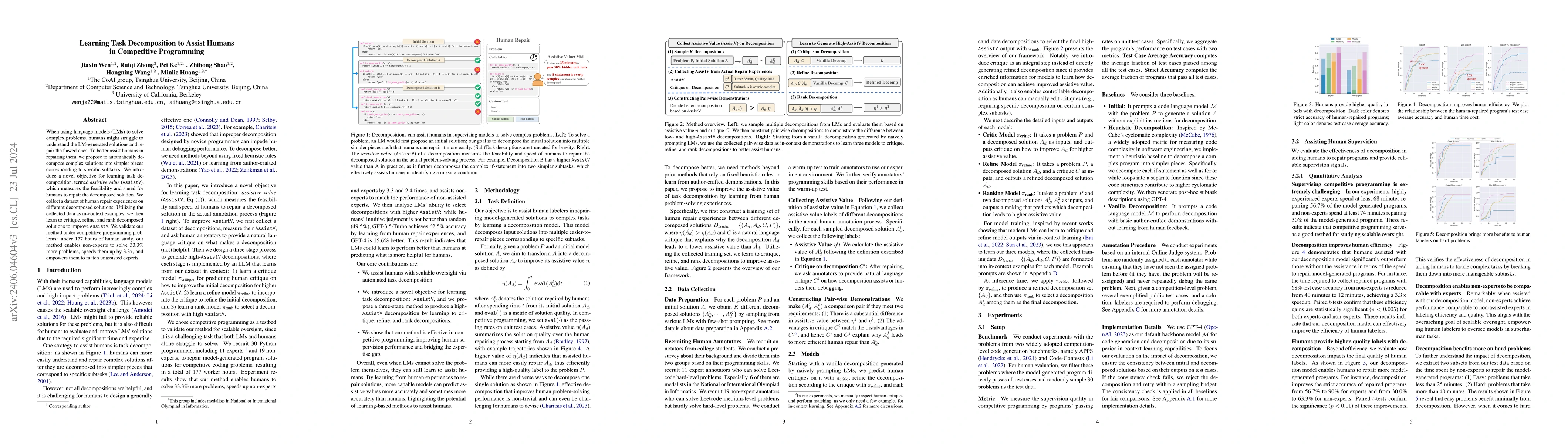 Thumbnail for Learning Task Decomposition to Assist Humans in Competitive Programming