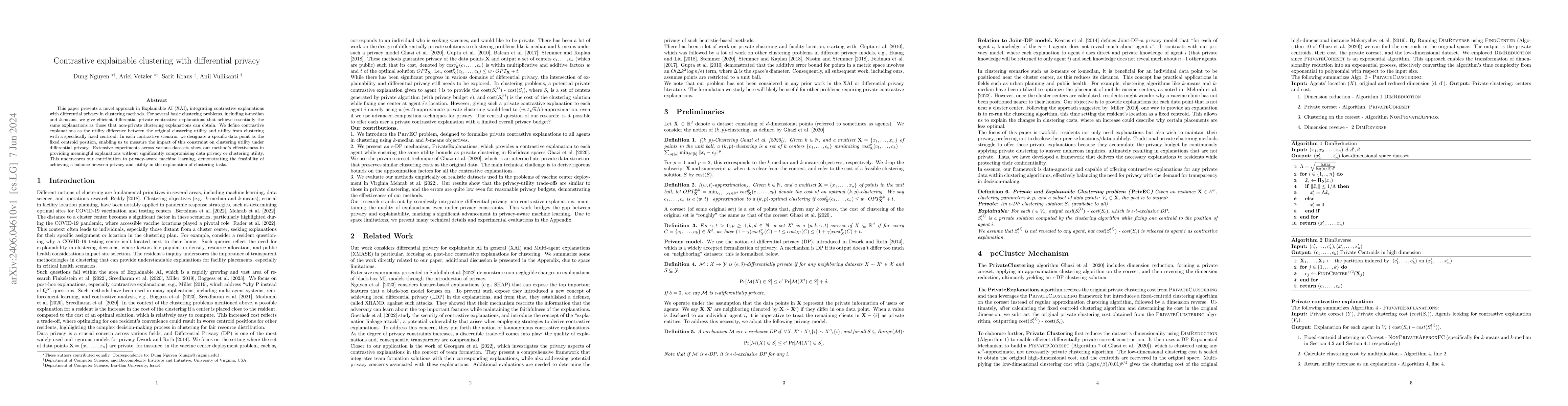 Thumbnail for Contrastive explainable clustering with differential privacy