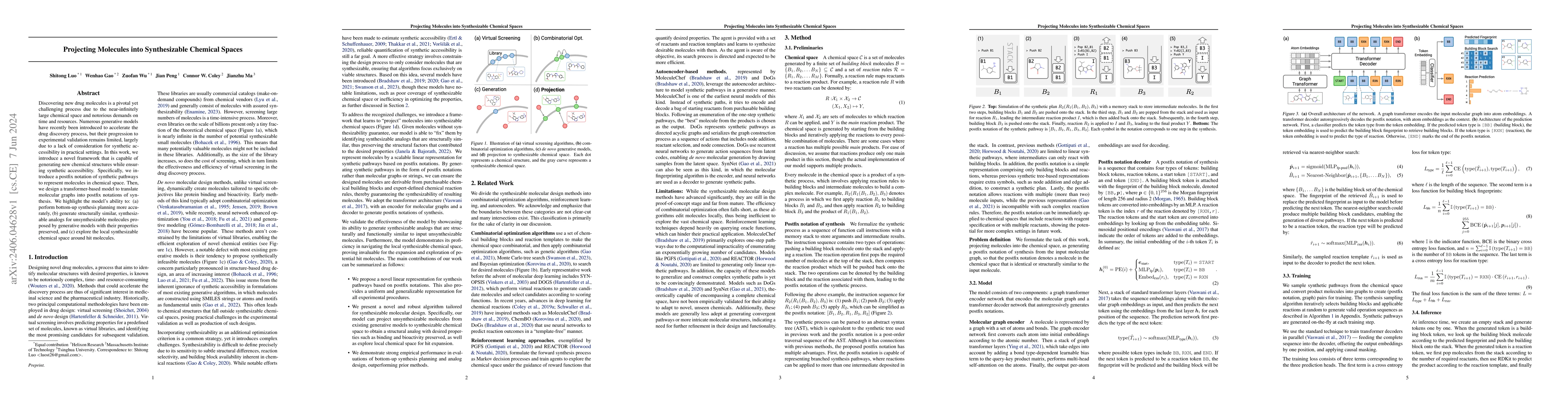 Thumbnail for Projecting Molecules into Synthesizable Chemical Spaces