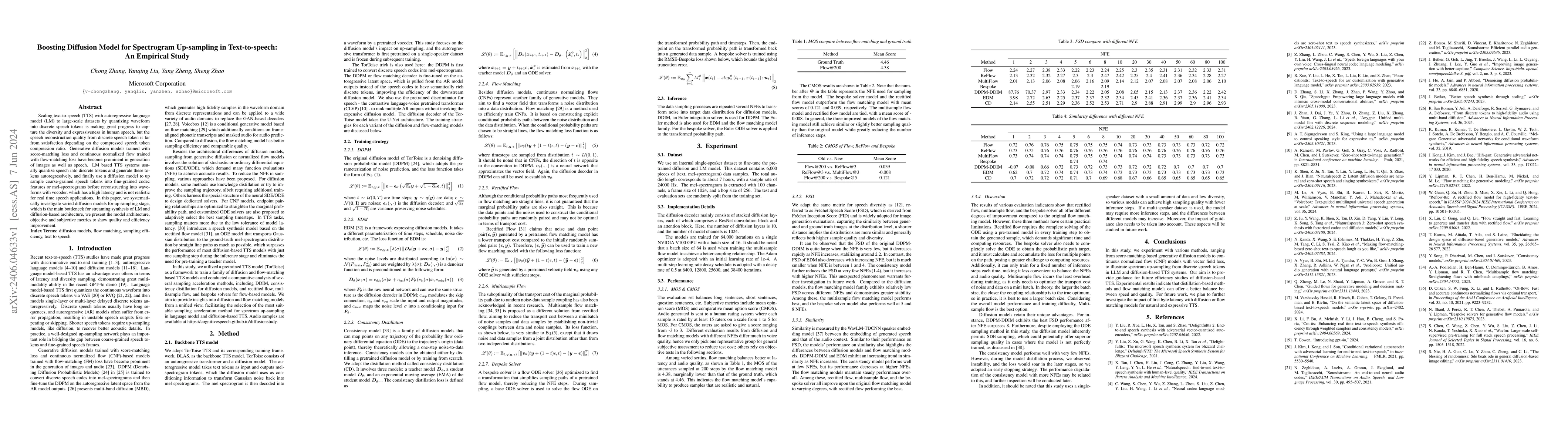 Thumbnail for Boosting Diffusion Model for Spectrogram Up-sampling in Text-to-speech:
  An Empirical Study