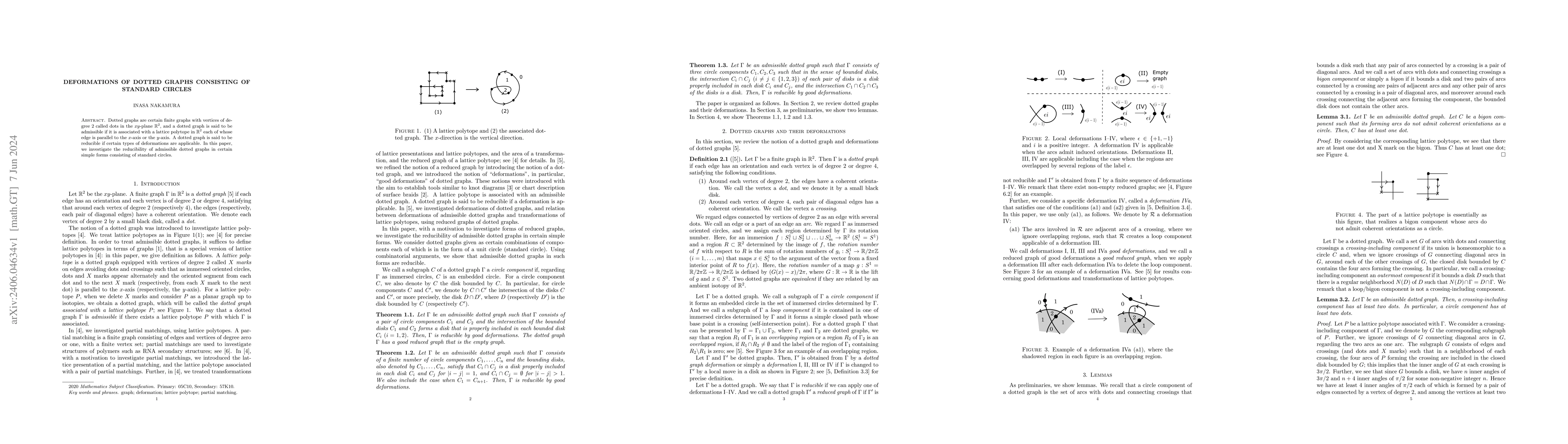Thumbnail for Deformations of dotted graphs consisting of standard circles