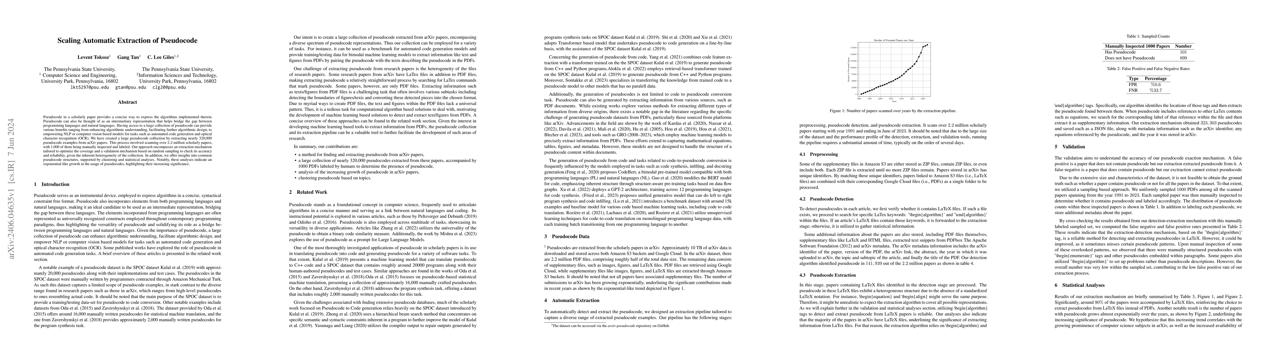 Thumbnail for Scaling Automatic Extraction of Pseudocode