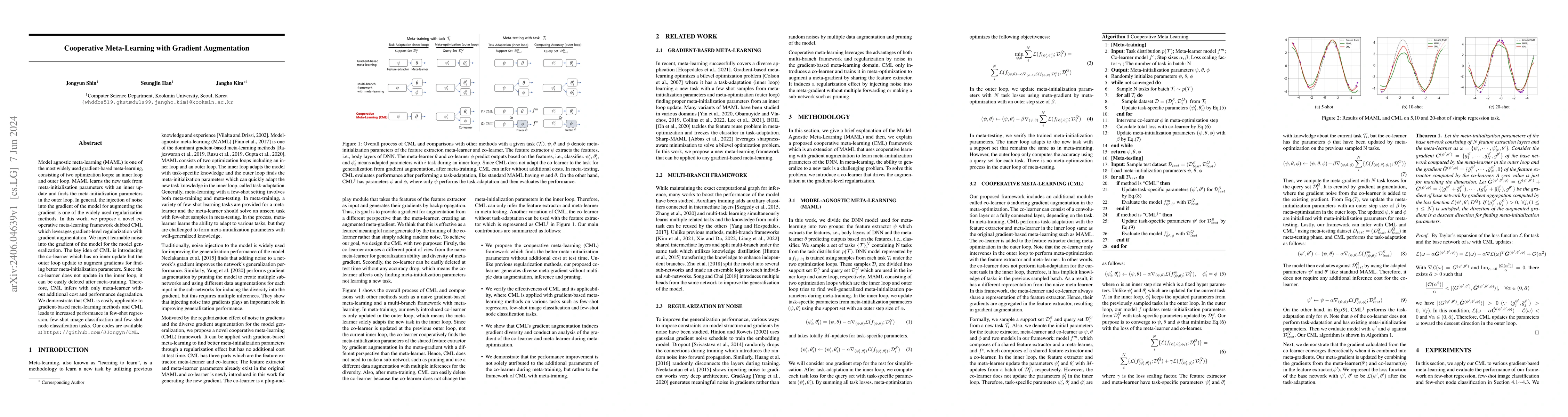 Thumbnail for Cooperative Meta-Learning with Gradient Augmentation