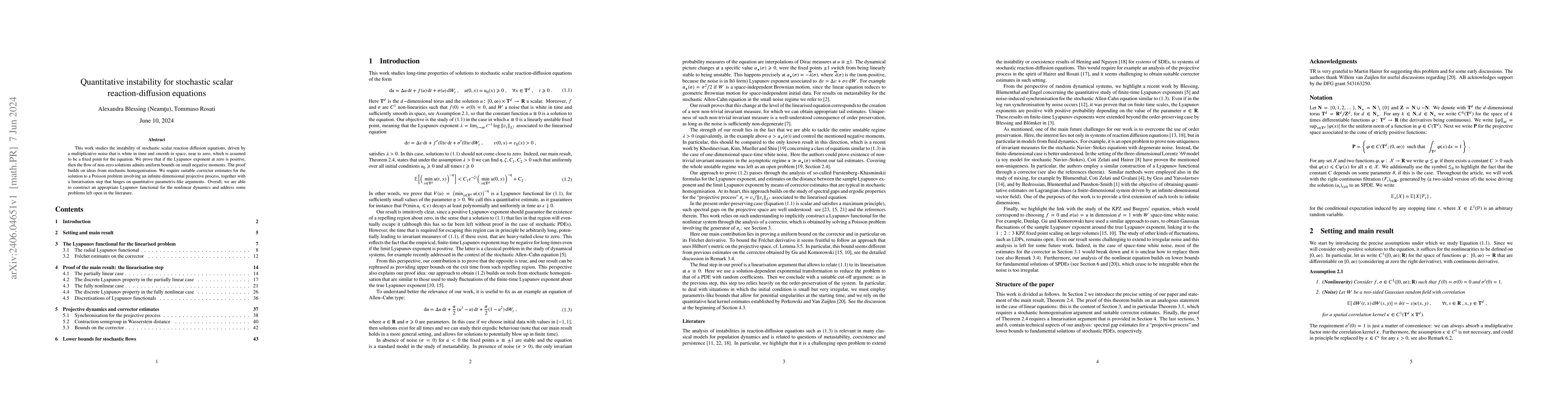 Thumbnail for Quantitative instability for stochastic scalar reaction-diffusion
  equations