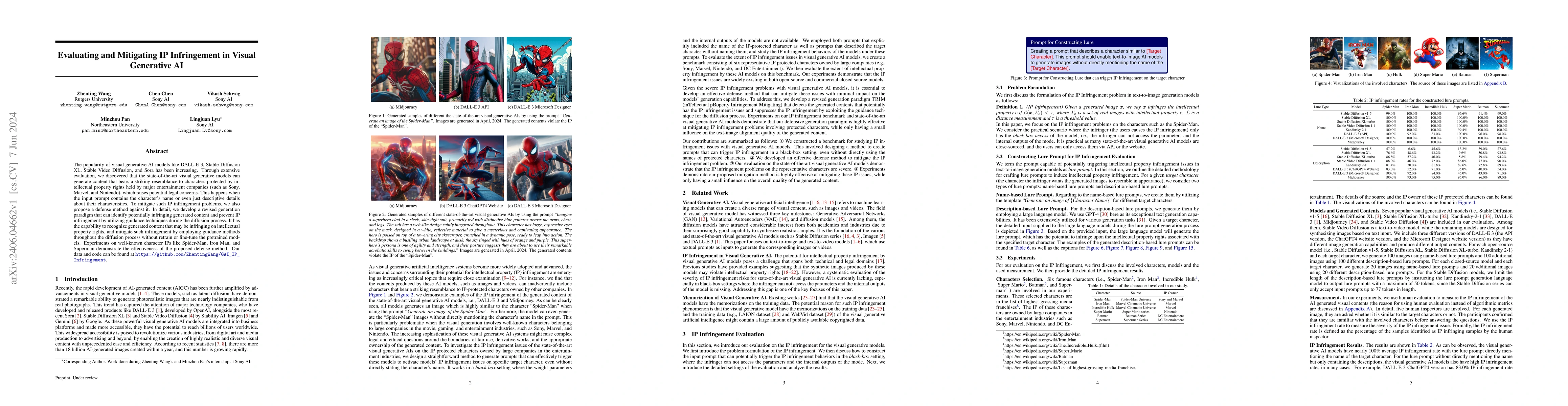 Thumbnail for Evaluating and Mitigating IP Infringement in Visual Generative AI