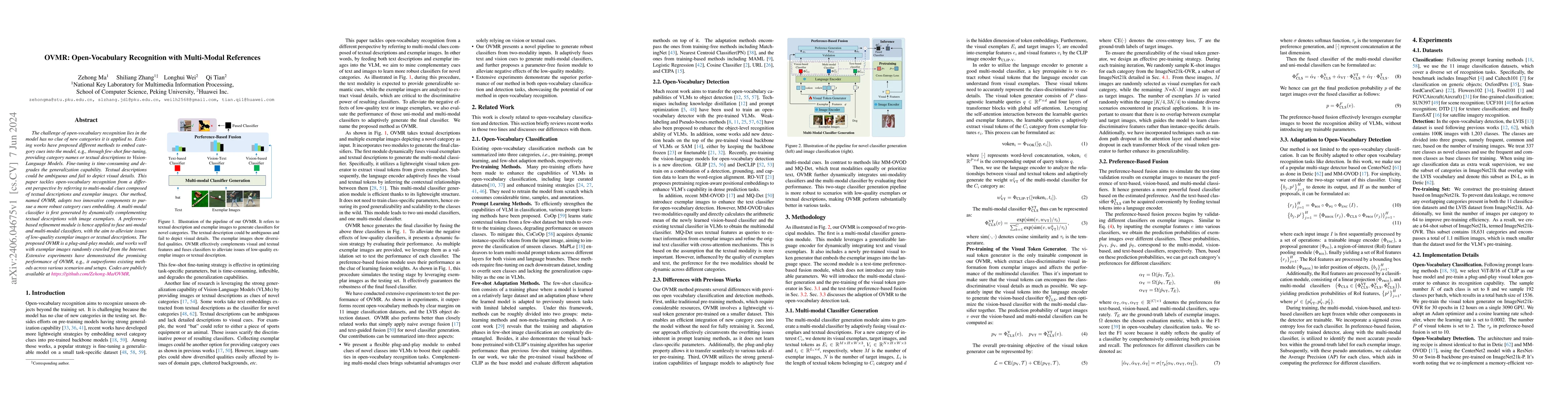 Thumbnail for OVMR: Open-Vocabulary Recognition with Multi-Modal References