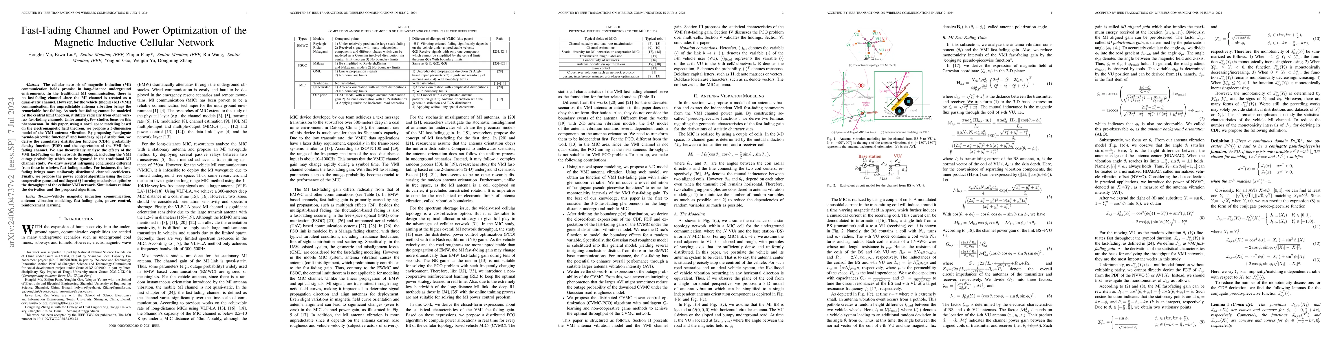 Thumbnail for Fast-Fading Channel and Power Optimization of the Magnetic Inductive
  Cellular Network