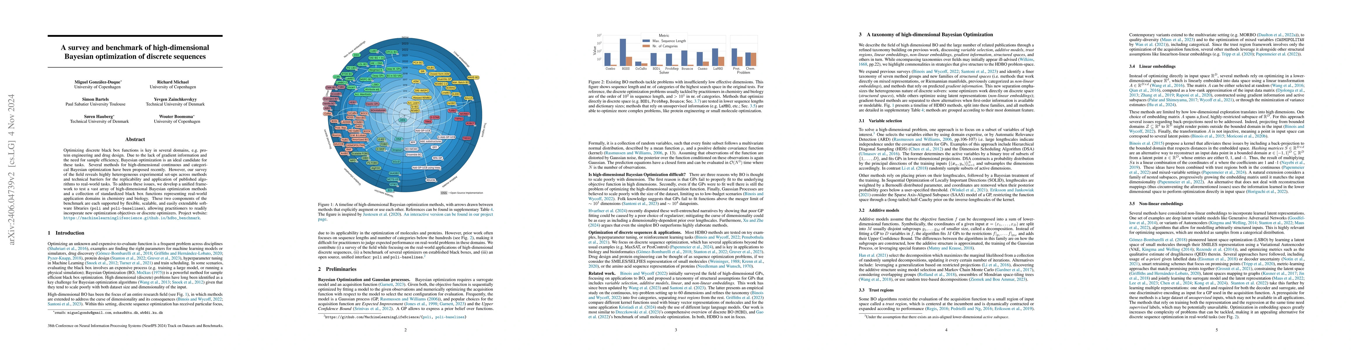 Thumbnail for A survey and benchmark of high-dimensional Bayesian optimization of
  discrete sequences
