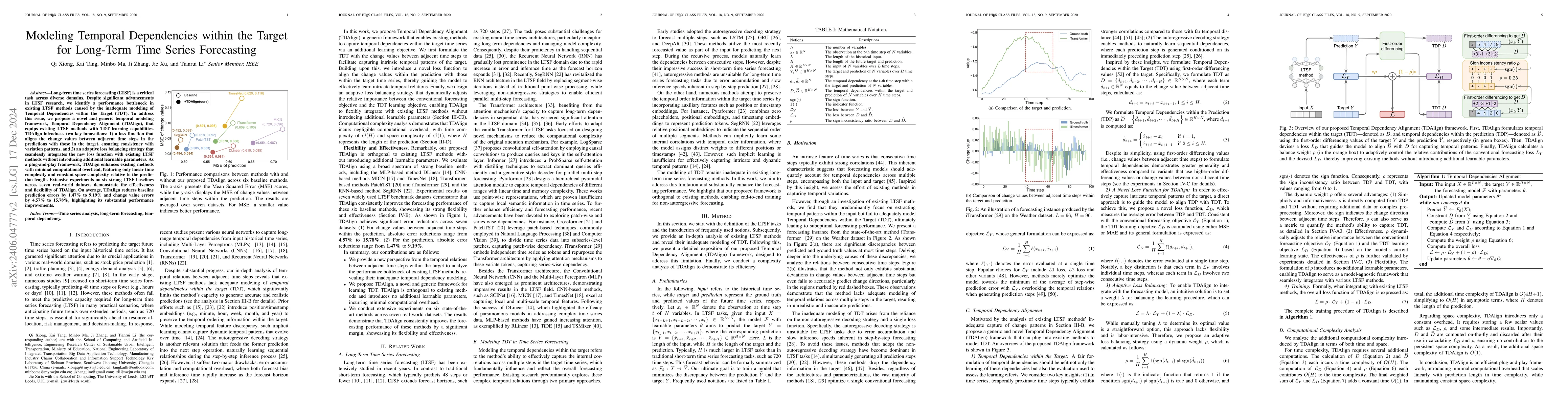 Thumbnail for TDT Loss Takes It All: Integrating Temporal Dependencies among Targets
  into Non-Autoregressive Time Series Forecasting