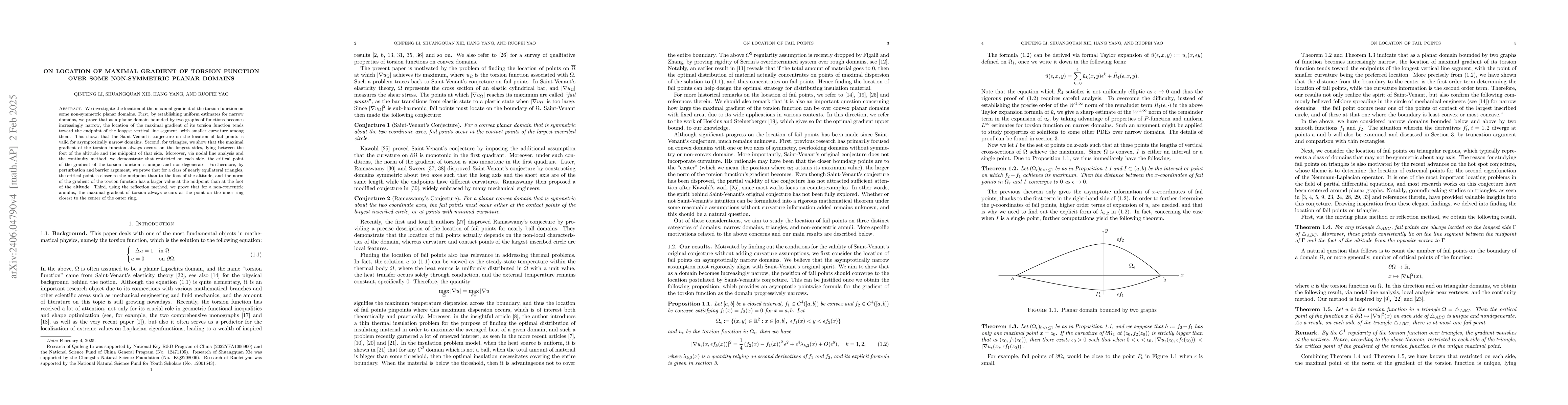 Thumbnail for On location of maximal gradient of torsion function over some
  non-symmetric planar domains