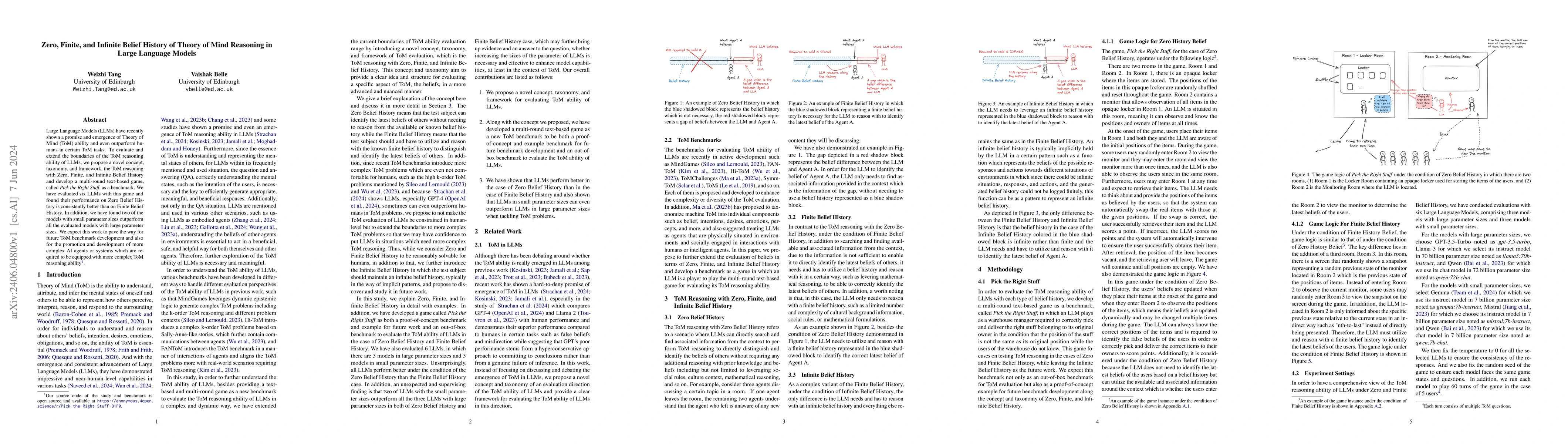 Thumbnail for Zero, Finite, and Infinite Belief History of Theory of Mind Reasoning in
  Large Language Models