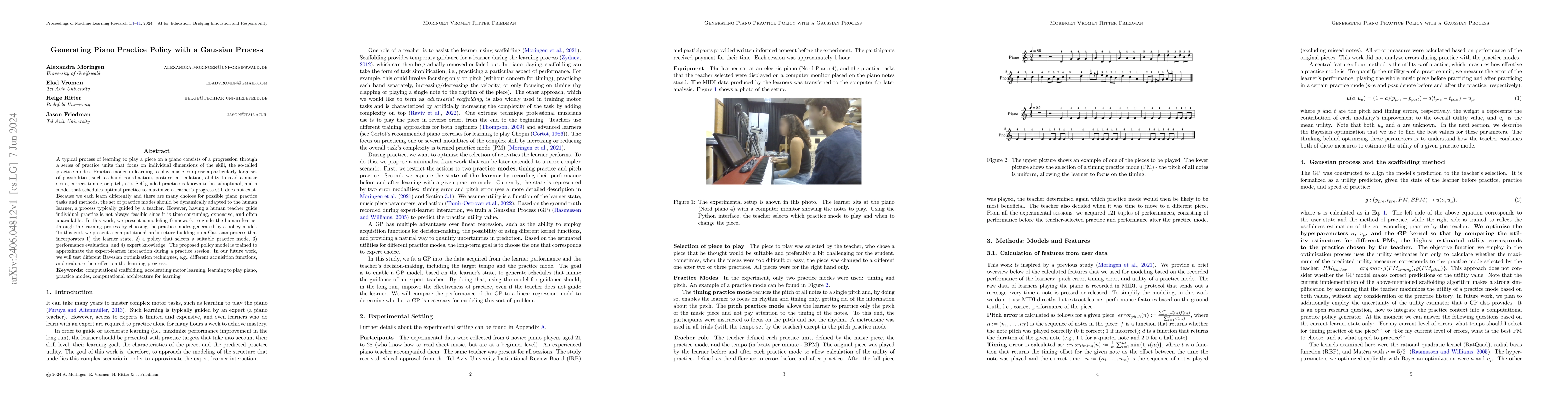 Thumbnail for Generating Piano Practice Policy with a Gaussian Process
