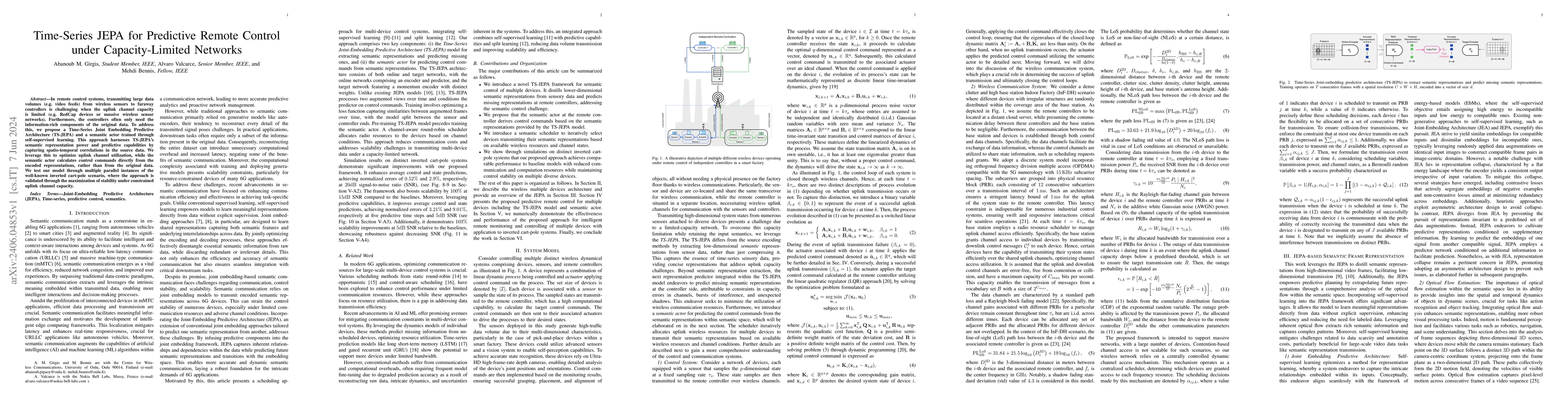 Thumbnail for Time-Series JEPA for Predictive Remote Control under Capacity-Limited
  Networks