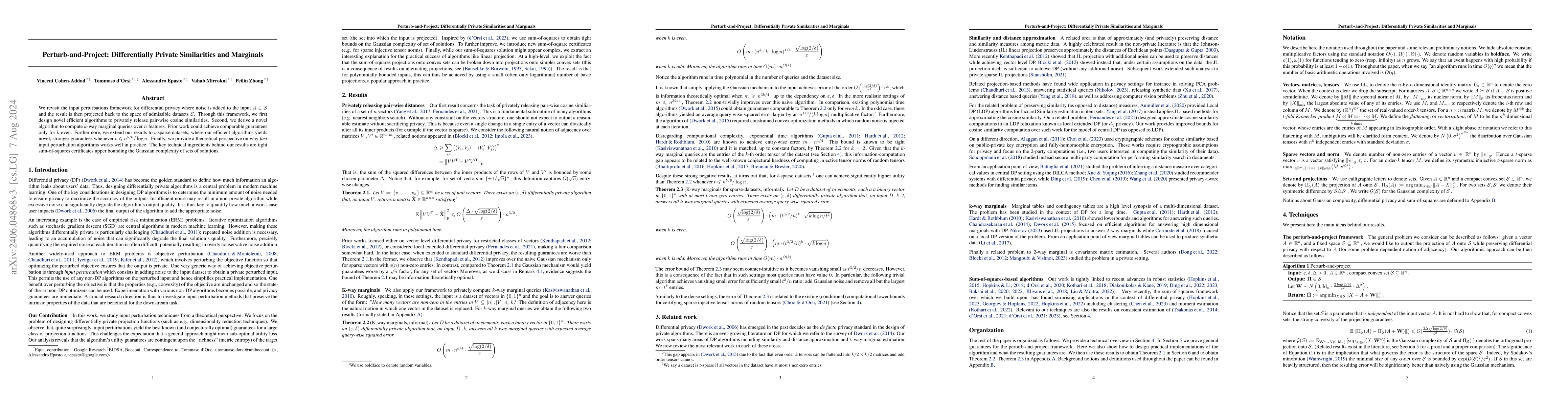 Thumbnail for Perturb-and-Project: Differentially Private Similarities and Marginals