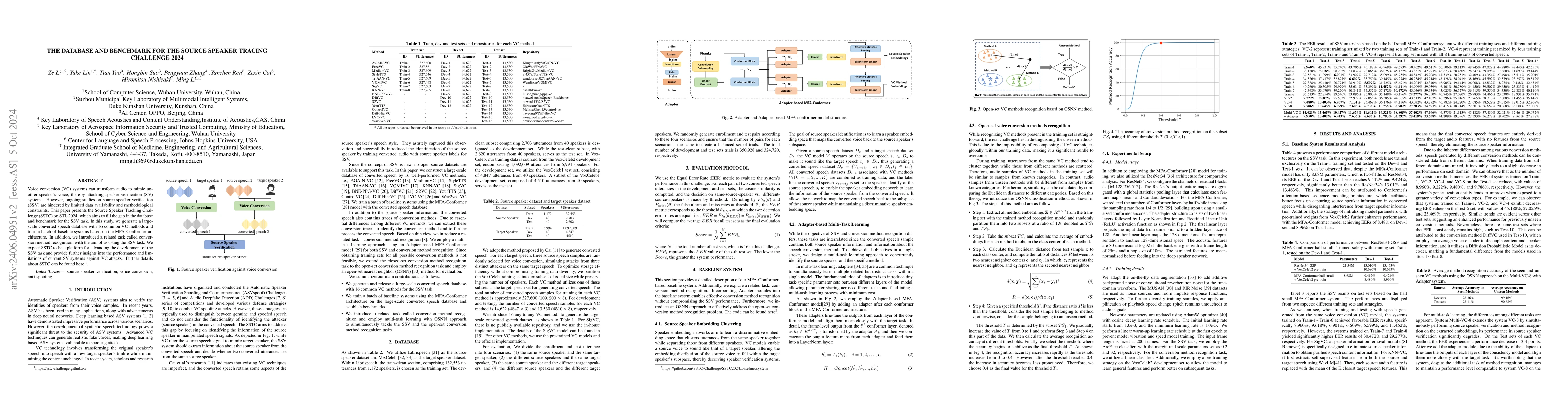 Thumbnail for The Database and Benchmark for Source Speaker Verification Against Voice
  Conversion