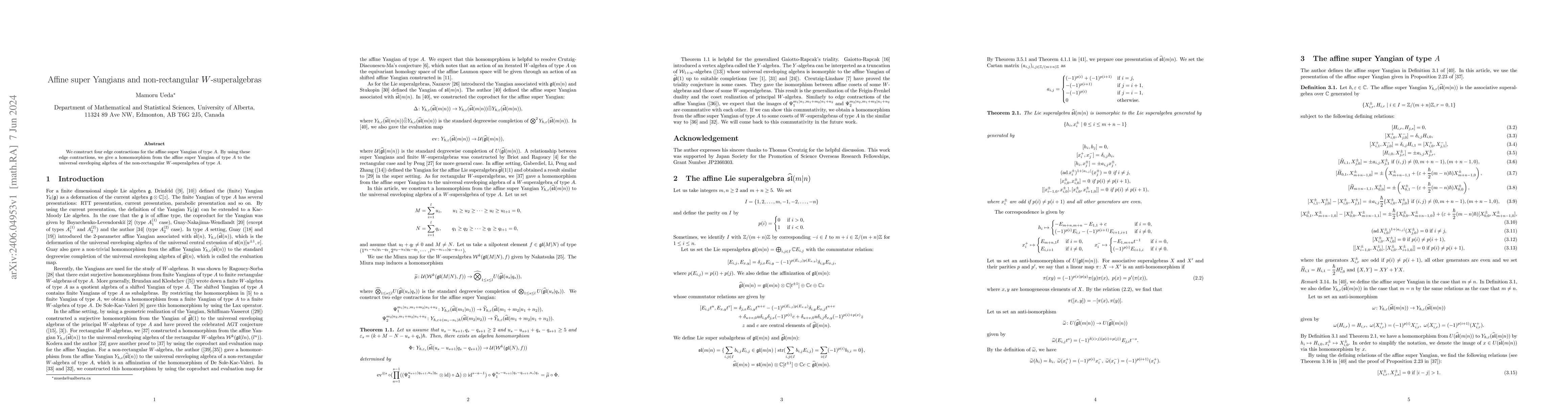 Thumbnail for Affine super Yangians and non-rectangular $W$-superalgebras
