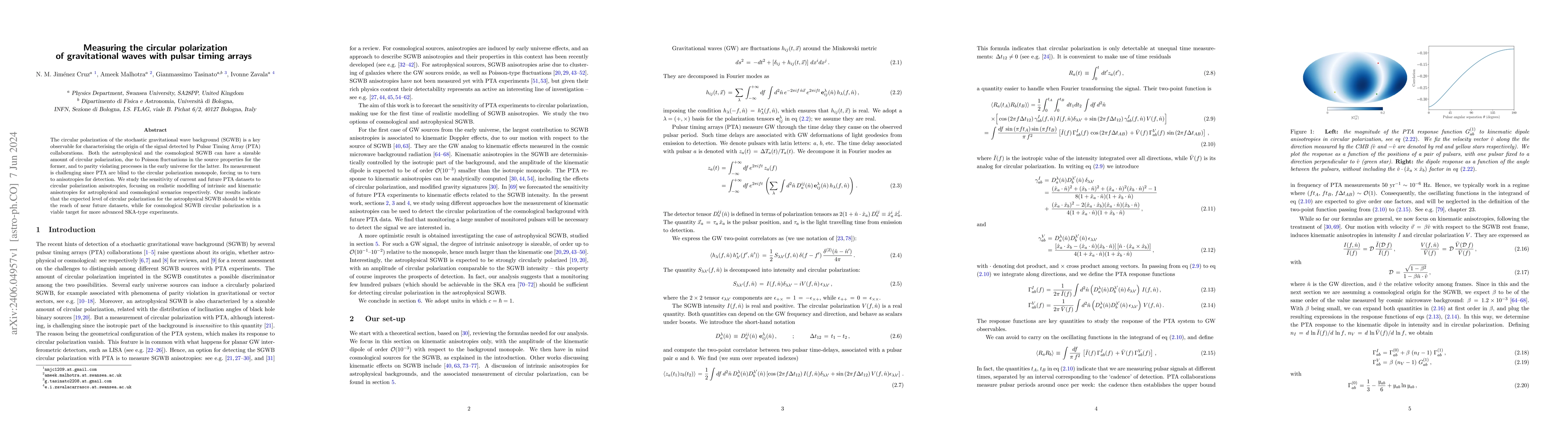 Thumbnail for Measuring the circular polarization of gravitational waves with pulsar
  timing arrays
