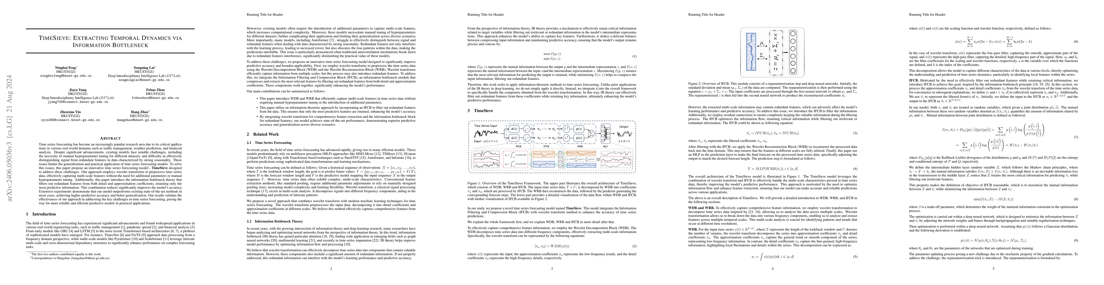 Thumbnail for TimeSieve: Extracting Temporal Dynamics through Information Bottlenecks