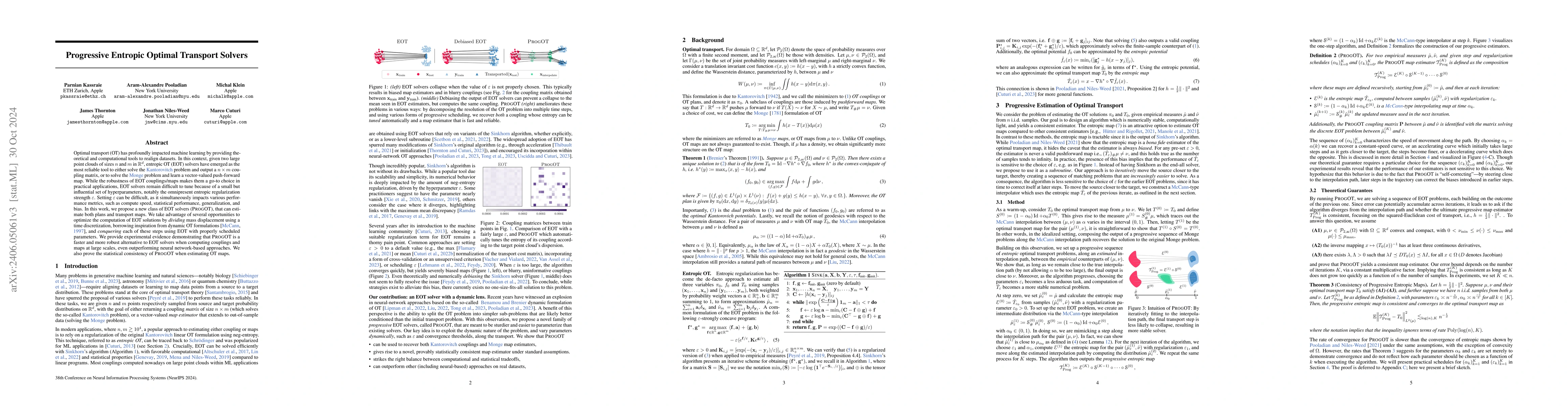 Thumbnail for Progressive Entropic Optimal Transport Solvers
