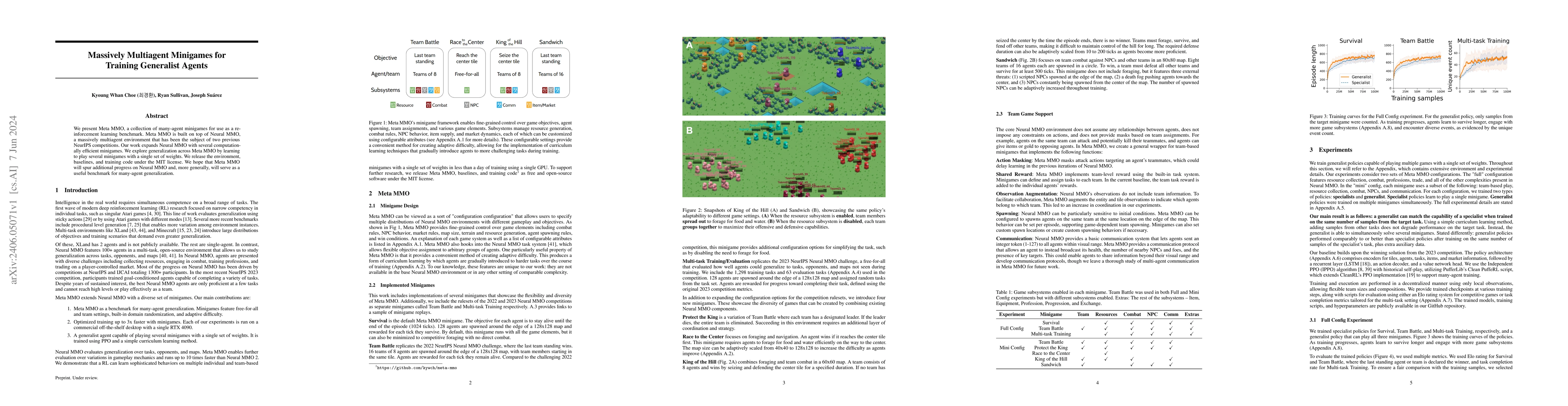 Thumbnail for Massively Multiagent Minigames for Training Generalist Agents