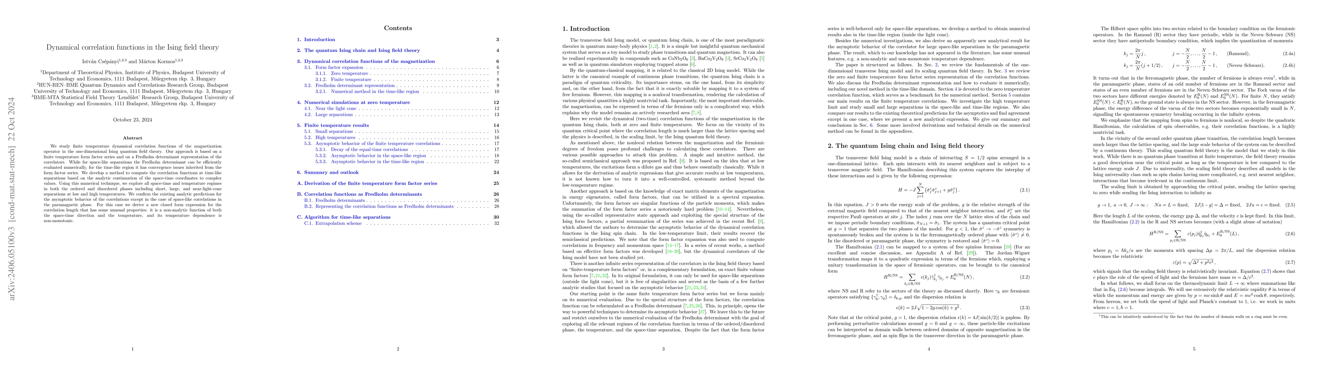 Thumbnail for Dynamical correlation functions in the Ising field theory