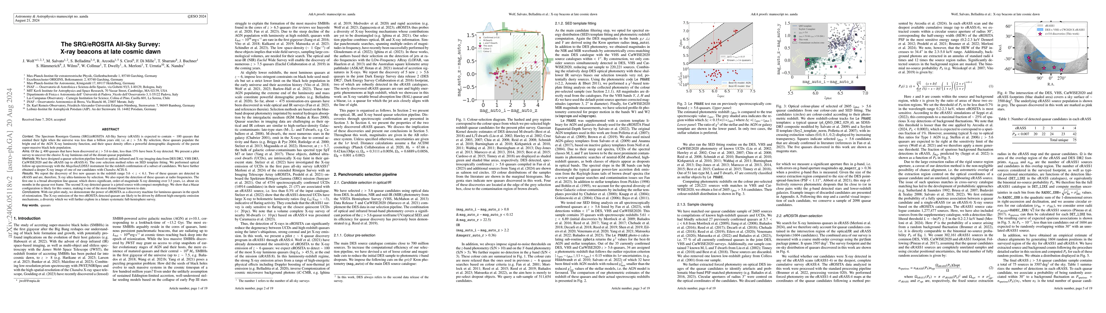 Thumbnail for The SRG/eROSITA All-Sky Survey: X-ray beacons at late cosmic dawn